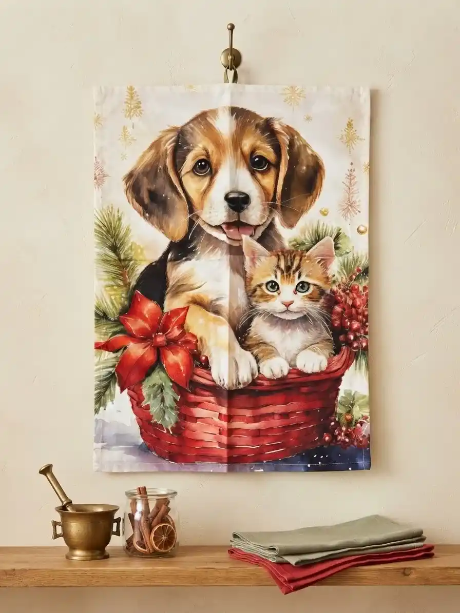 IMG_9445_11zon_11zon Strofinaccio cane e gatto con stelle di natale - immagine 1