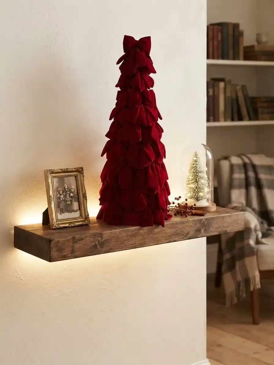 albero con fiocchi rossi albero con fiocchi rossi