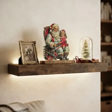 decorazione babbo con bimba